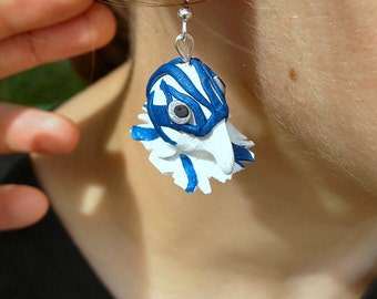 University of North Florida Osprey Mascot Earrings