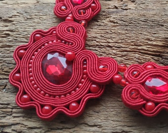 Soutache necklace "Josheba"