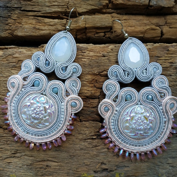 Boucles d’oreilles Soutache « Sara »