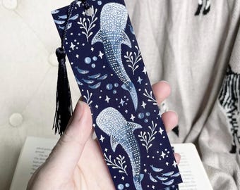 Sea Animal Bookmark, Marine Life Stationery, Bookworm Gift, with tassel, Whale Shark - turtle and more, Ships Worldwide