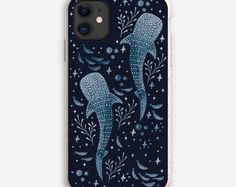 Whale Shark Eco Phone Case, Marine Life Tech, iPhone 11 - 16 Samsung Galaxy S20 - S25