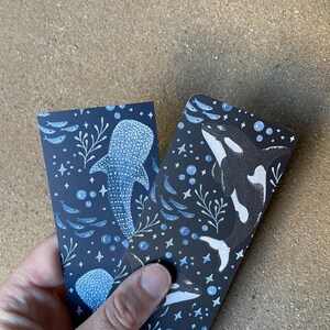 Sealife Bookmark, Shark, Manta Ray, Octopus, Bookworm Gift, with or without tassel, stocking filler image 4
