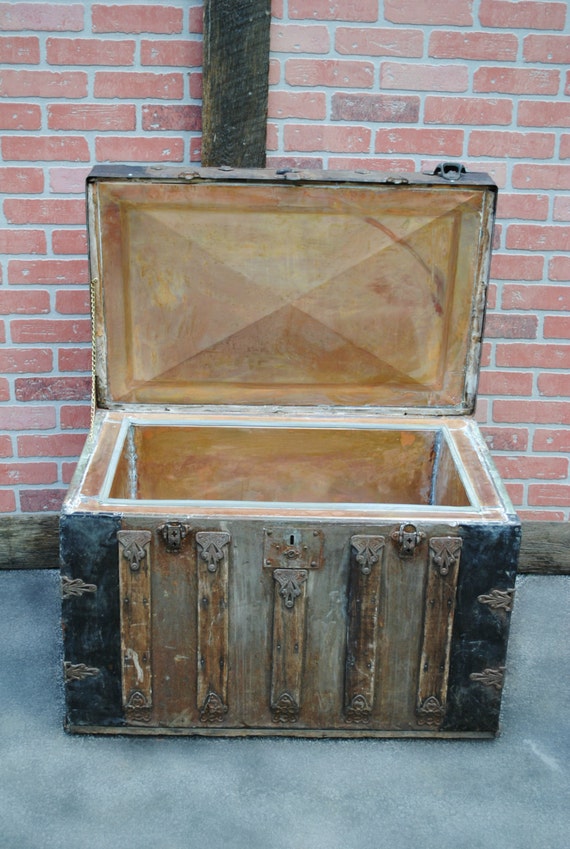 antique cooler chest