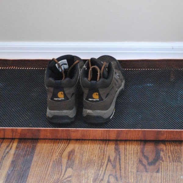 Boot Tray, Copper, Handmade 14" wide