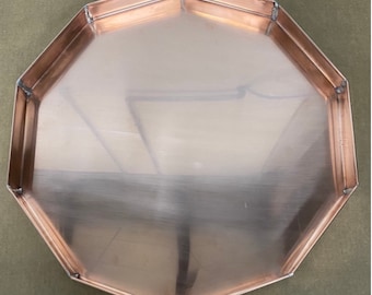 Copper tray decagon