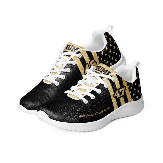 Golden ｜SNEAKERS (GWF00205 F004060 50750) ✓ Donald Trump Gold Golf Shoes Size 11 #635/1000 Limited