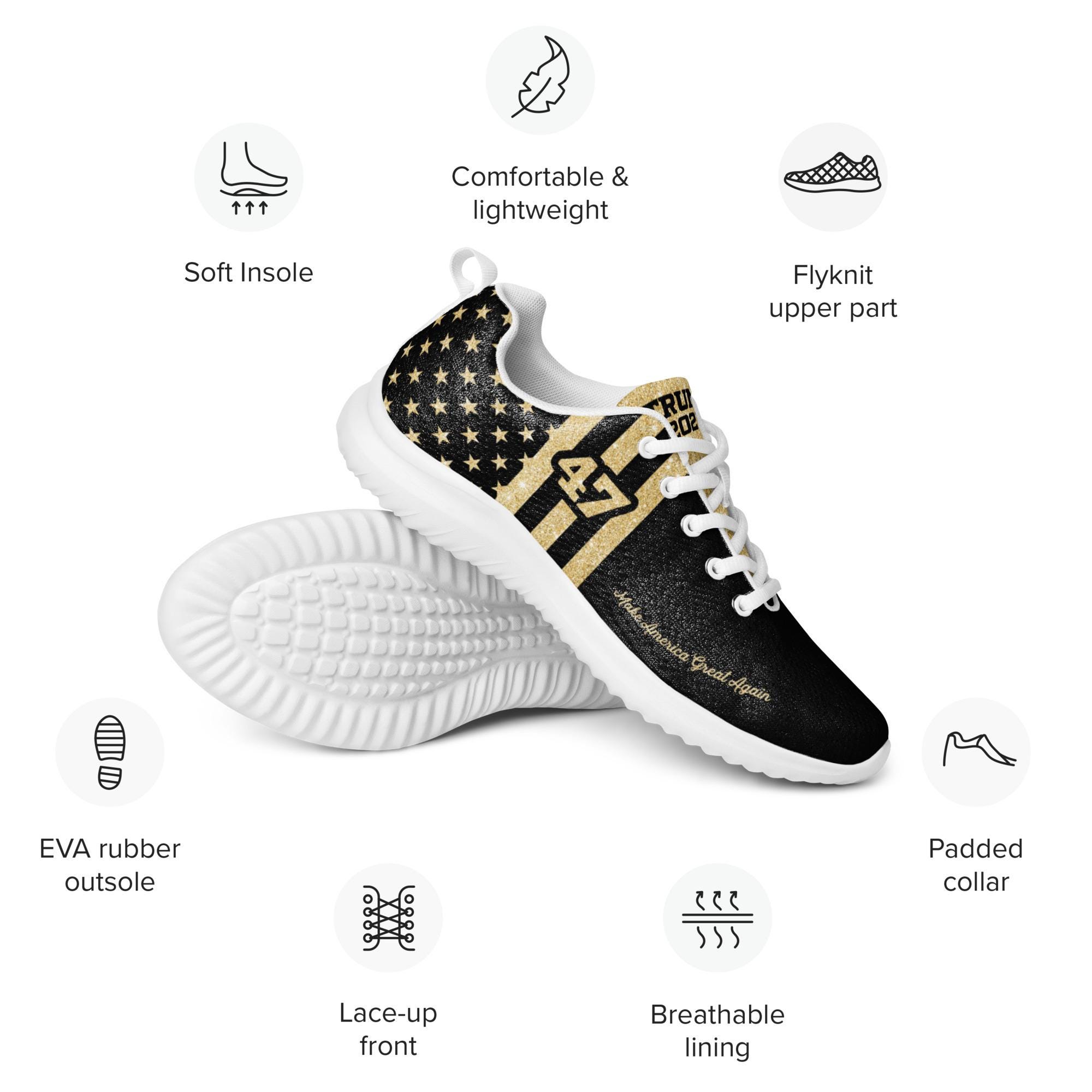 Golden ｜SNEAKERS (GWF00205 F004060 50750) ✓ Donald Trump Gold Golf Shoes Size 11 #635/1000 Limited