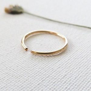Thumb Ring For Women, Gold Filled Adjustable Ring, Handmade Summer Rings, Everyday Jewelry