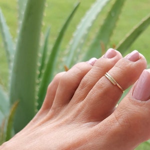 Gold Filled Toe Ring//Toe Ring Gold//Minimalist Ring For Women