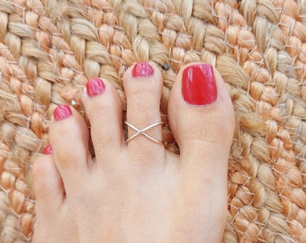 Infinity Toe Ring//Gold Toe Ring//Silver Toe Ring//Adjustable Toe Rings Handmade Jewelry