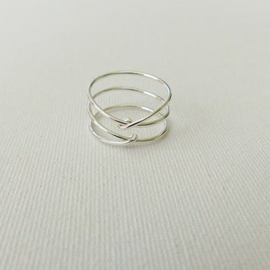 Criss Cross Sterling Silver//silver Ring//rings for - Etsy