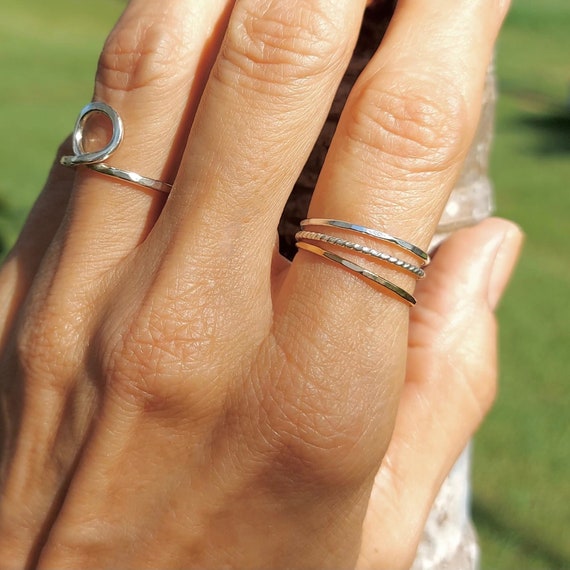 Anillos minimalistas mujer sales