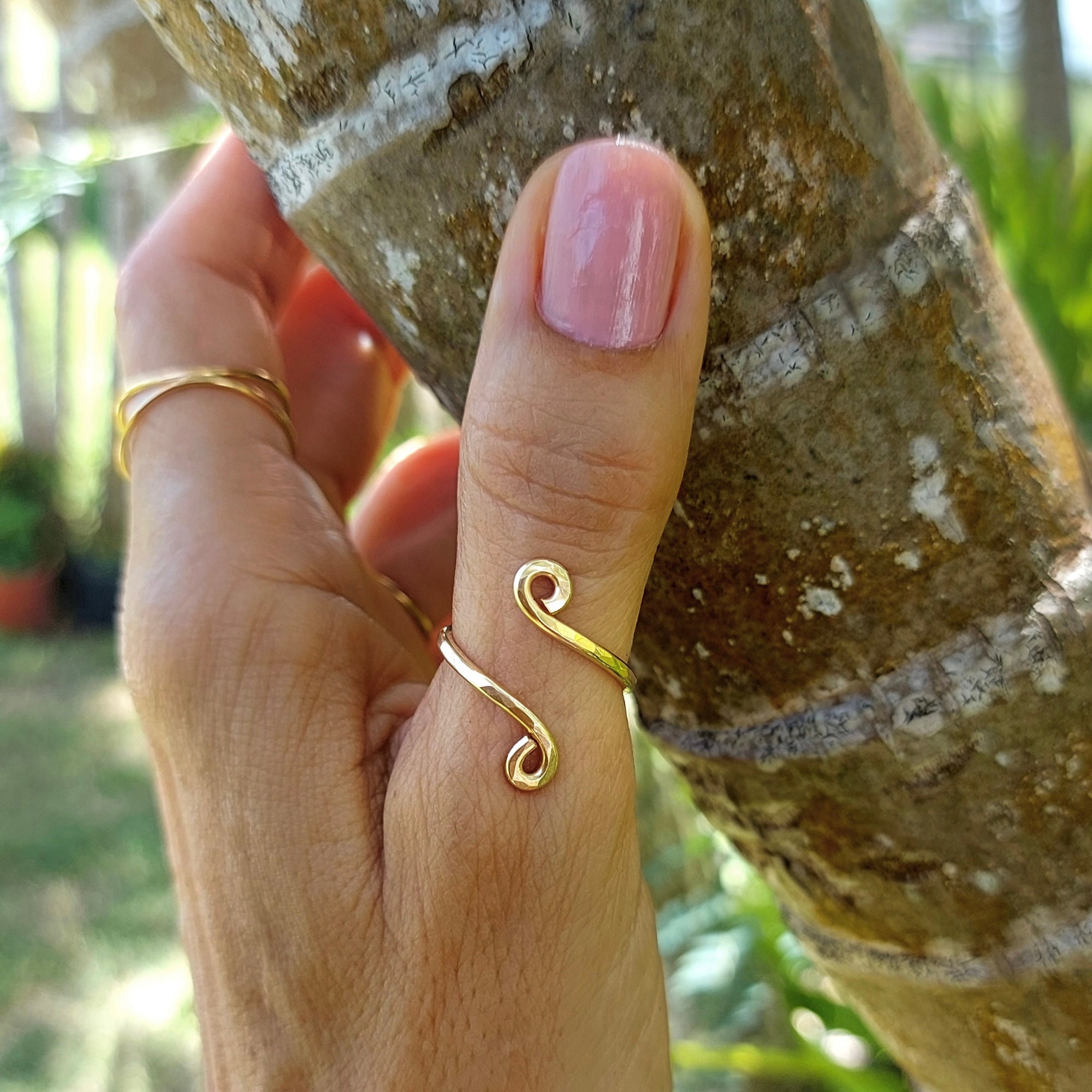 Bague de pouce en or pour femme Bague de pouce reglable Bijoux faits main Cadeaux pour elle Etsy France