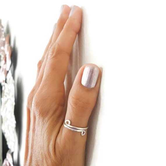 Copper Brass Handmade Silver Spinner 925 Sterling Silver Thumb Ring For  Women | eBay