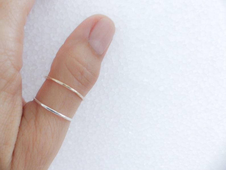 Plain Thin Gold Band//thumb Ring//gold Fill Ring//thumb Etsy