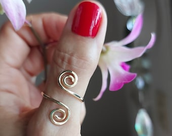 Spiral Ring For Women, Gold Filled Ring, Handmade Jewelry, Gifts For Her