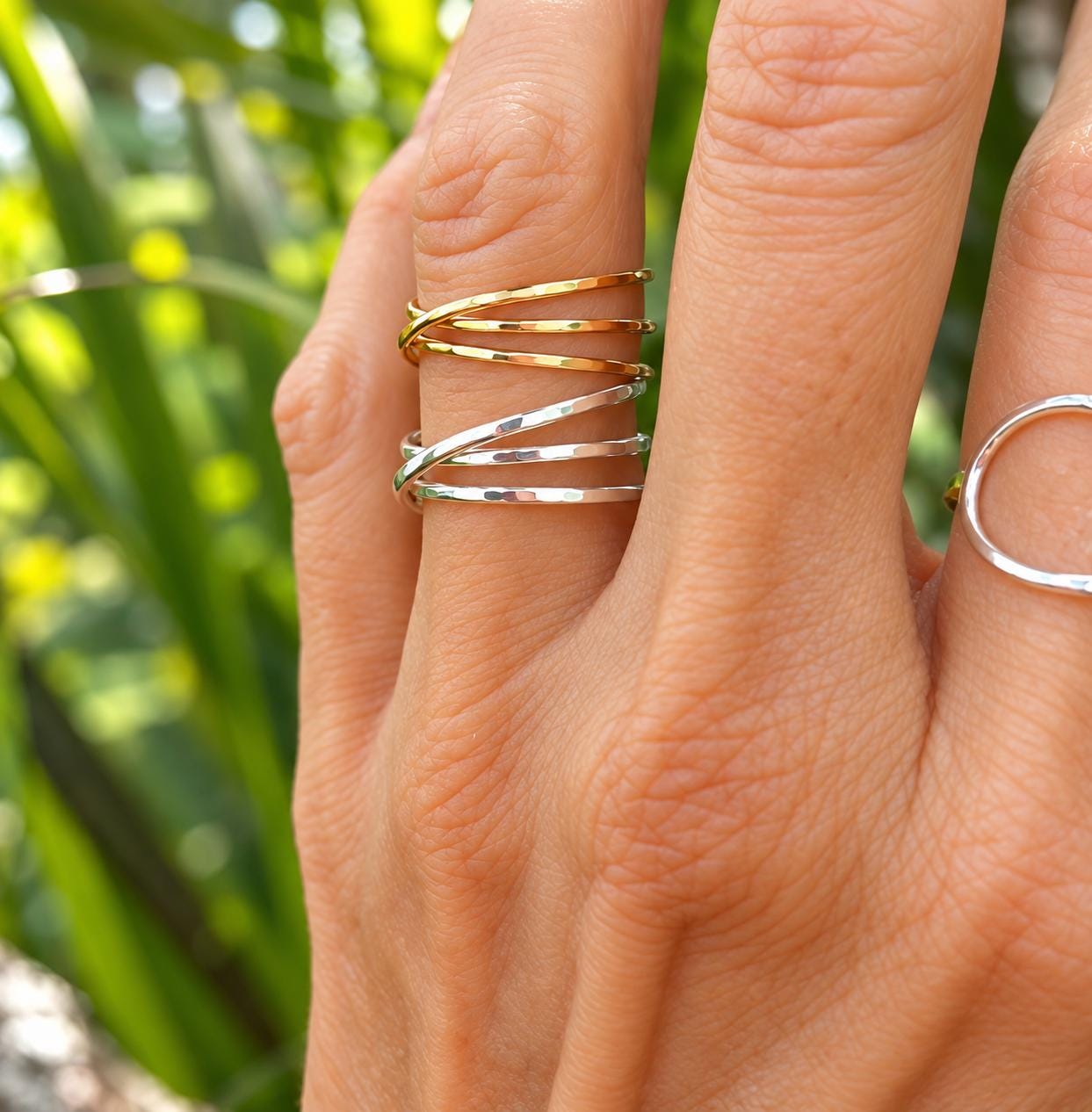 Overlapping Ring - Etsy