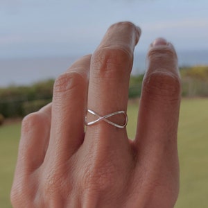 Infinity Ring, Sterling Silver Women Rings, Infinity Symbol, Handmade Jewelry For Her