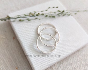 Stackable Rings, Handmade Rings For Women, Sterling Silver Jewelry Gifts, For Her