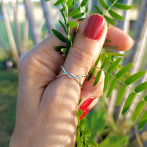 Thumb Ring For Women, Sterling Silver Adjustable Open Ring, Handmade Jewelry