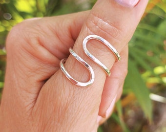 Thumb Ring Sterling Silver//Silver Ring For Thumb//Adjustable Thumb Ring//Handmade Jewelry