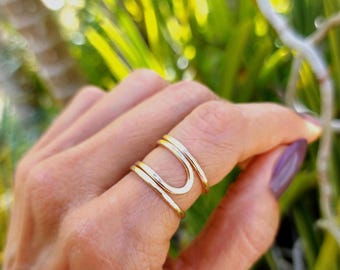 Index Finger Ring For Women/Handmade Jewelry/Gifts For Her/Sterling Silver or Gold-Filled