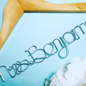 Personalized Wedding Hanger: Bridal Party Gift, Custom Name Hanger