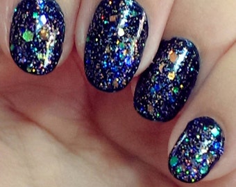 Vernis à ongles artisanal Galaxies