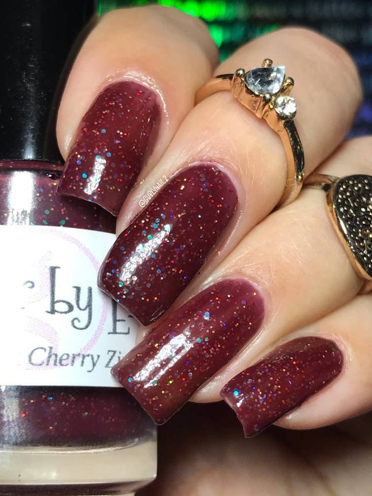 Black Cherry Zinfandel Artisan Nail Polish Etsy