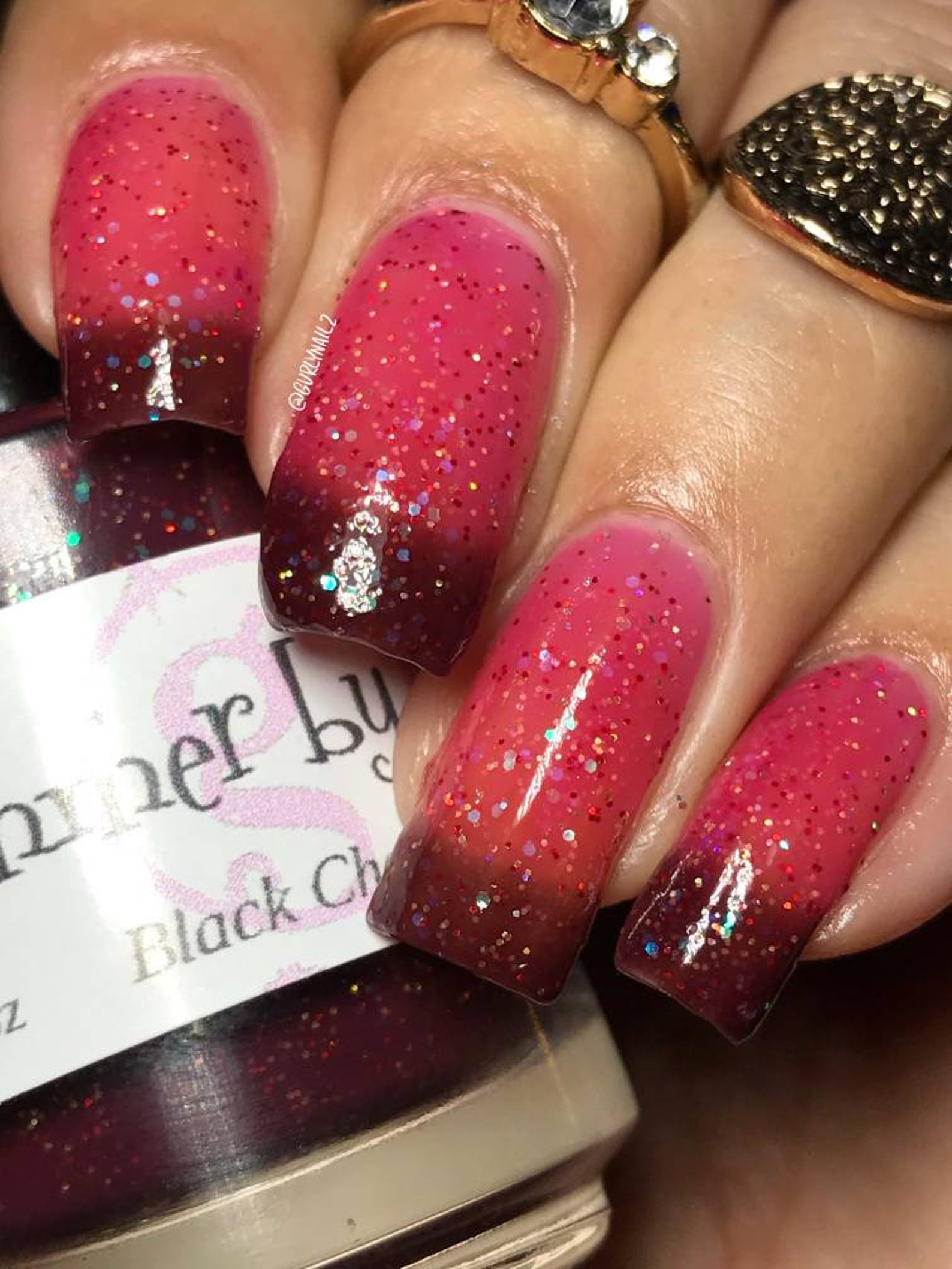 Black Cherry Zinfandel Artisan Nail Polish Etsy