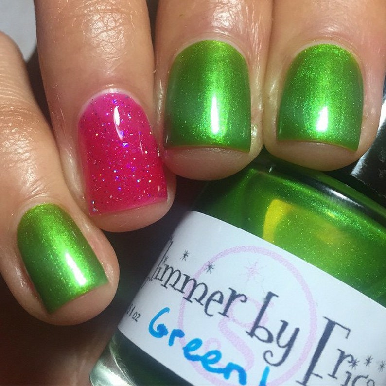 Green Artisan Nail Polish image 2