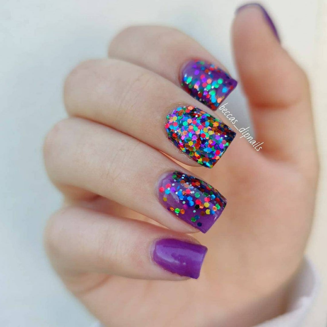 Rainbow Star Sprinkles Artisan Nail Polish - Etsy