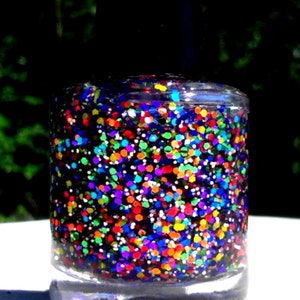 Rainbow Star Sprinkles Artisan Nail Polish image 5