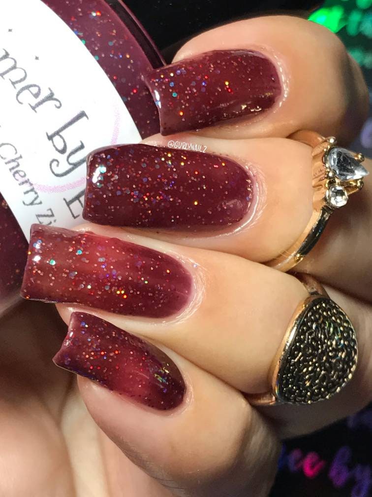 Black Cherry Zinfandel Artisan Nail Polish Etsy