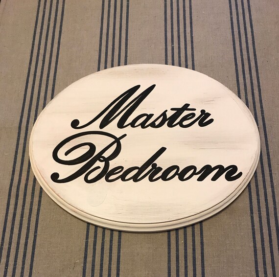 Master Bedroom sign white 7x9 Etsy