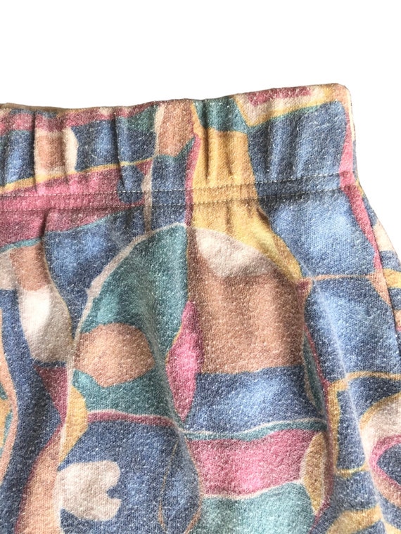 80’s pastel geometric mini skirt SzM - image 5