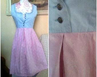 Vintage Floral Dress / Floral Print Dress / Almsach Dress