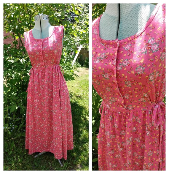 vintage rose maxi dress