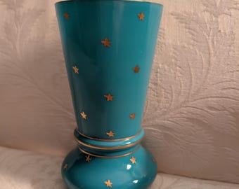 Early 20th C. Portieux Vallerysthal French Opaline Vase