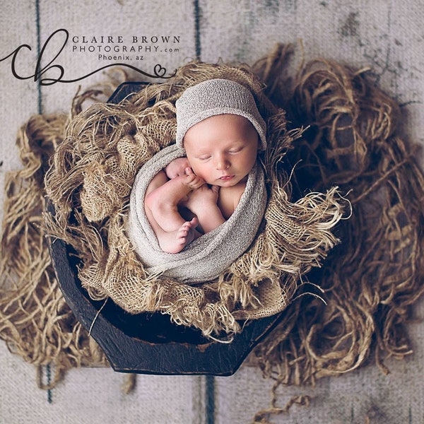 Jute Layering Prop for Newborn Photography, 3 Size Options