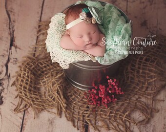 Jute Layering Prop for Newborn Photography, 3 Size Options