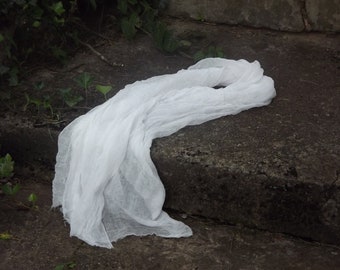 White Cheesecloth baby wrap high grade, photography prop