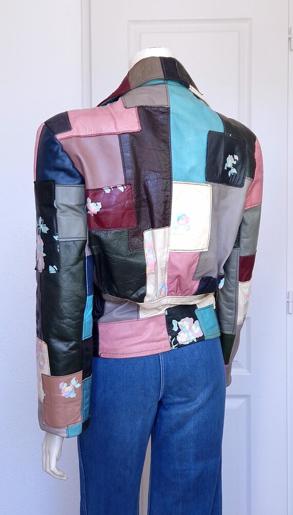 Leather Jacket Gandalf The Wizard Patchwork Leath… - image 4