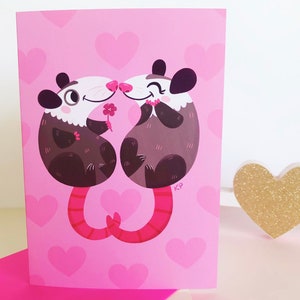 Carte de Saint-Valentin Opossum