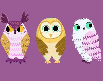 Owl Art Print