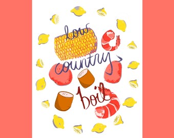 Low Country Boil Art Print