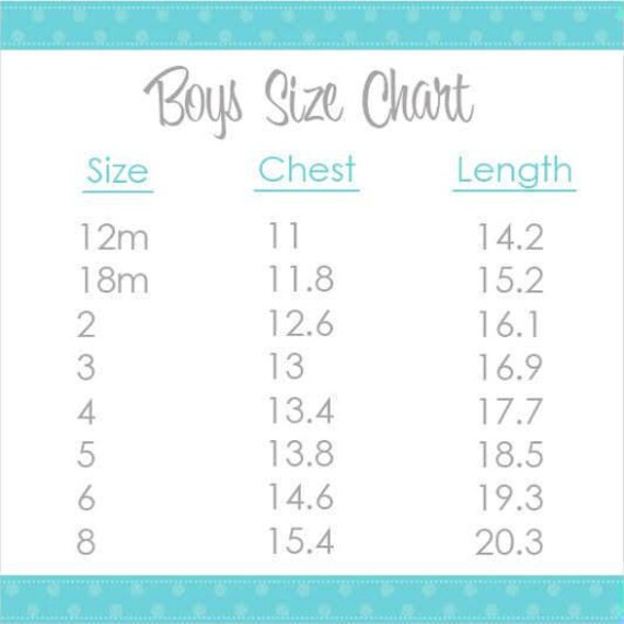 Once Upon A Bowtique Size Chart