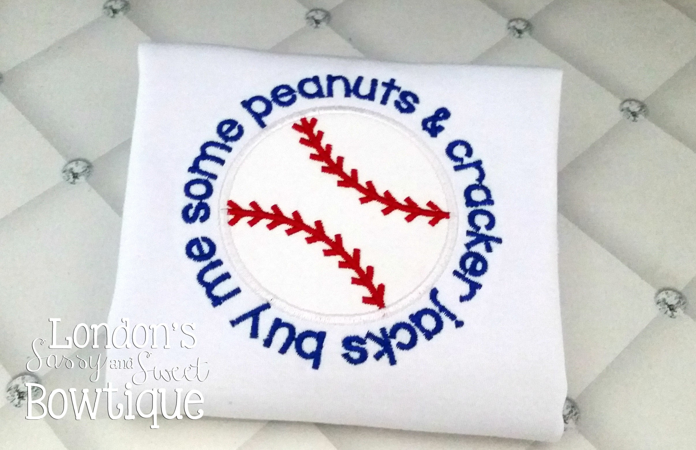 Buy me some peanuts and cracker jacks Embroidered Tshirt/ Etsy