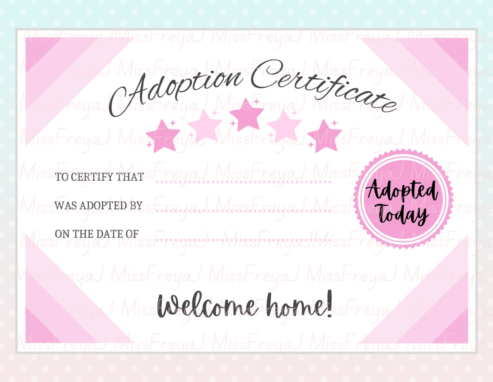 Printable Doll Adoption Certificate For Doll Customisers Etsy Australia printable-doll-adoption-certificate-for-doll-customisers-etsy-australia