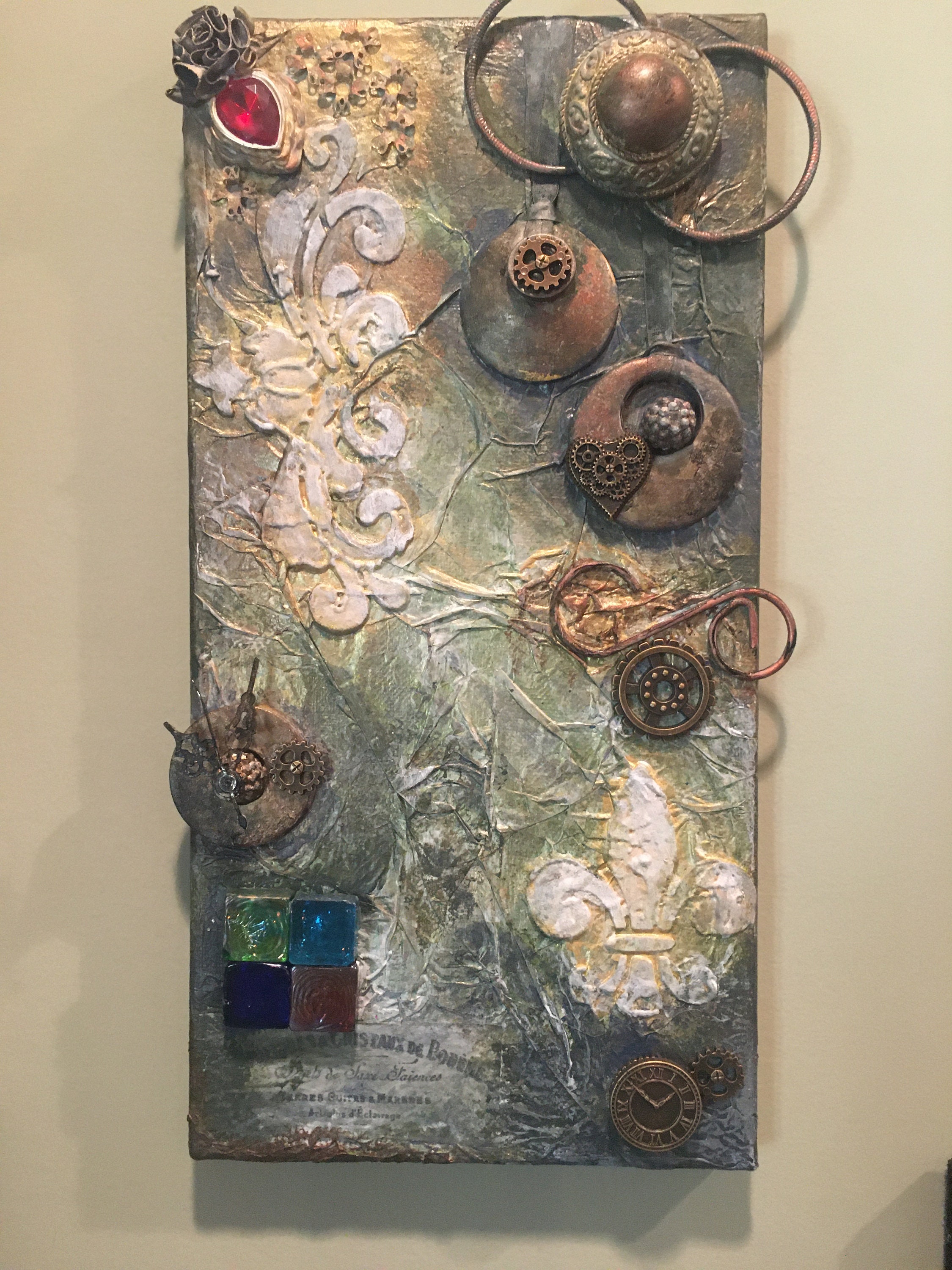 Wall art mixed media art mixed media assemblage mixed media Etsy